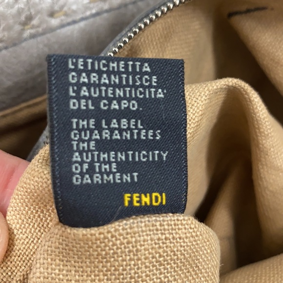 Fendi Pewter Villa Borghese Selleria Leather Bag - Picture 14 of 15